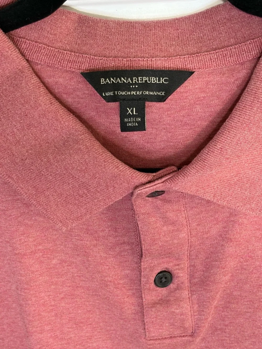 Banana Republic Luxe Touch Performance Polo - Raspberry Heat - Picture 3 of 5